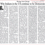 Political leaning of Indians in USA PBD Nov. 10 2014. Why Indians Democrats