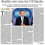 Reality not rosy for US blacks Capture